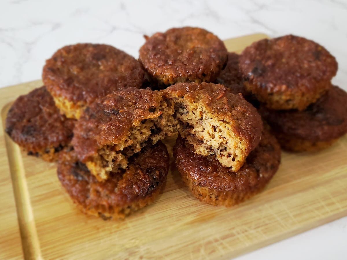 Banana, Carrot and Chocolate Chip Muffins