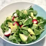 Lamb’s Lettuce With Radishes and Avocado